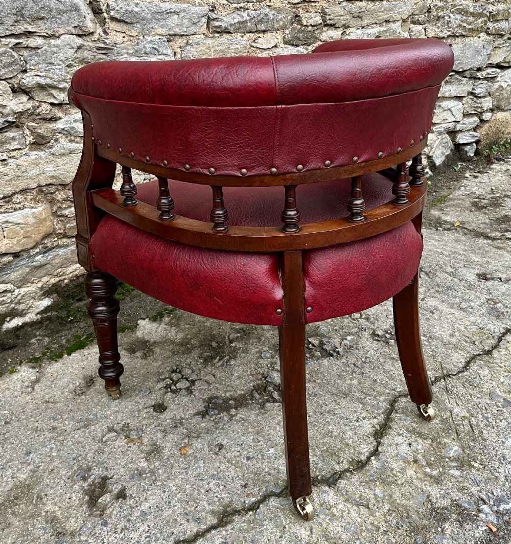Victorian Upholstered Library Chair View XIV