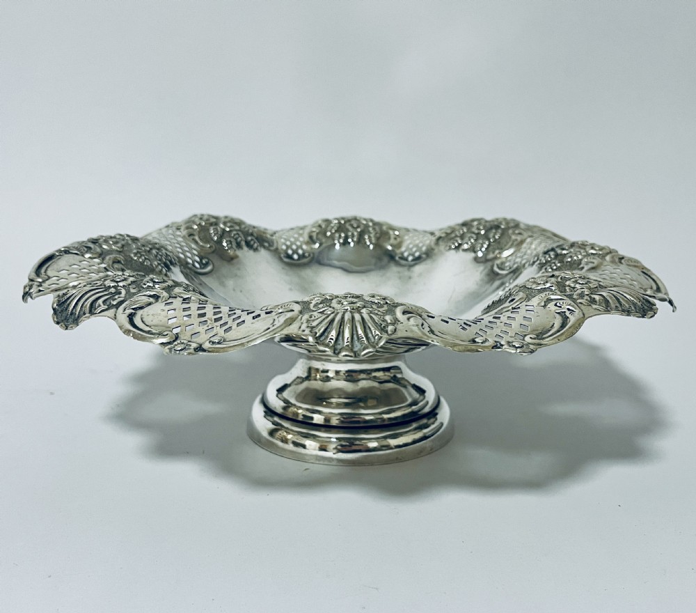 Large Antique Silver Tazza View II