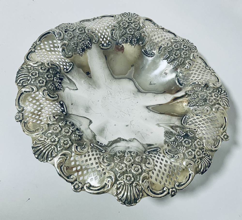 Large Antique Silver Tazza View V