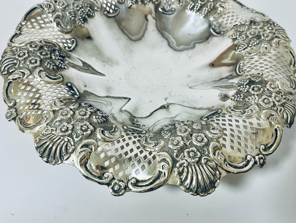 Large Antique Silver Tazza View VI