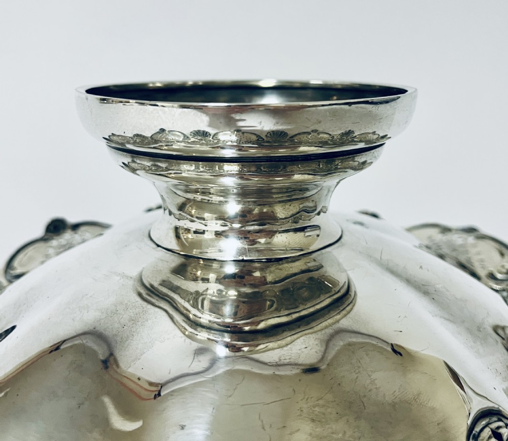 Large Antique Silver Tazza View X
