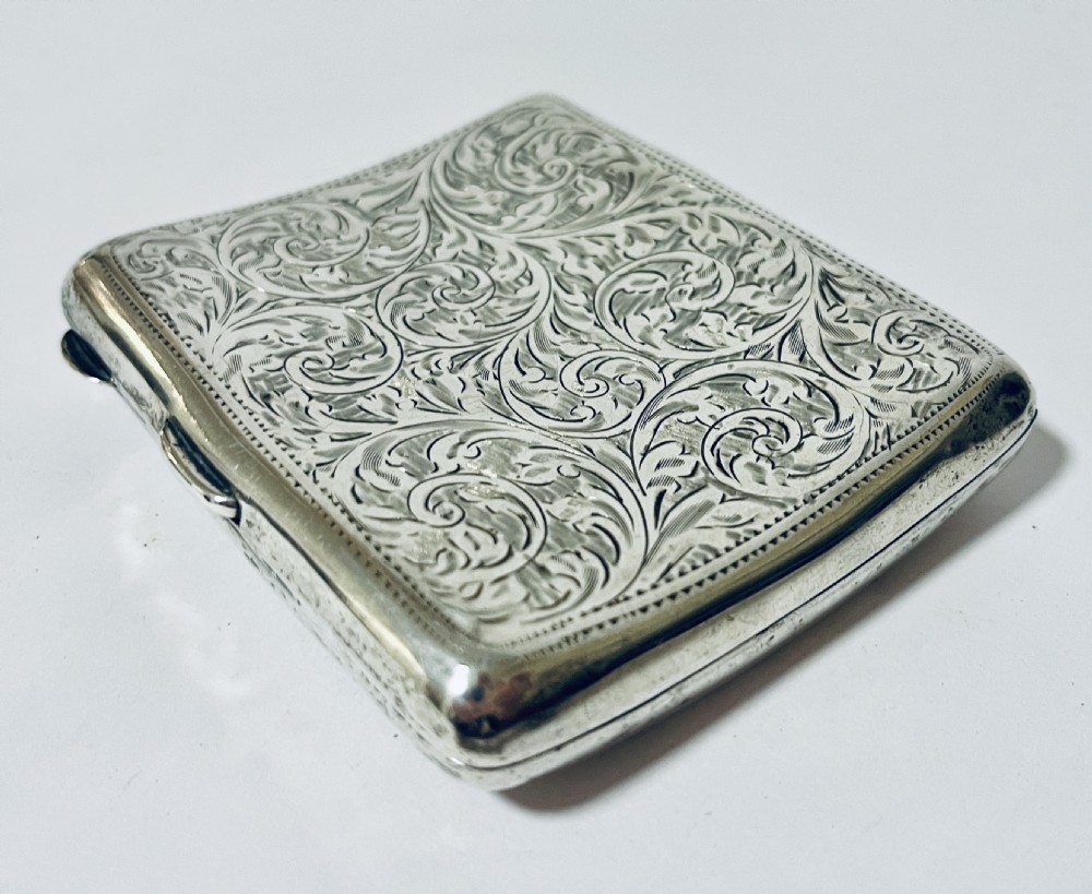 Antique Silver Cigarette Case View V
