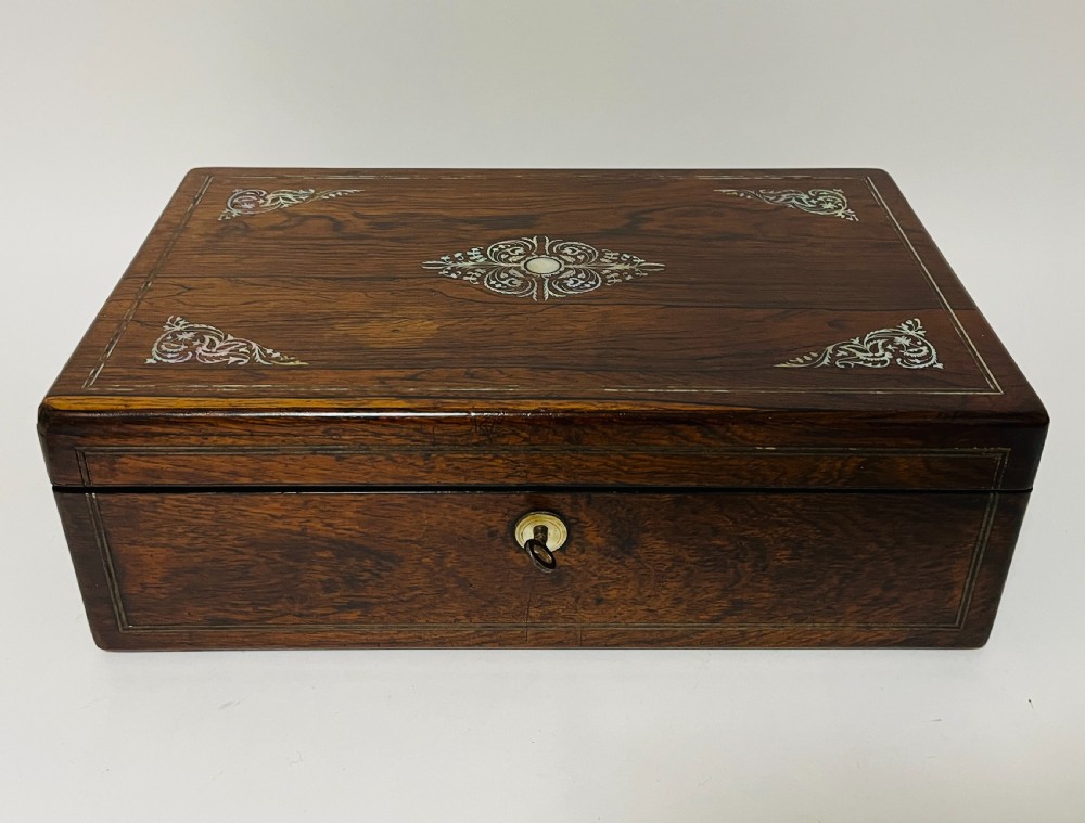 Victorian Rosewood Writing Slope with Secret Drawer
