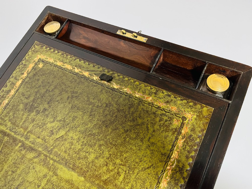 Victorian Rosewood Writing Slope with Secret Drawer
 View III