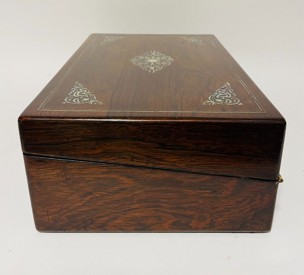 Victorian Rosewood Writing Slope with Secret Drawer
 View VI