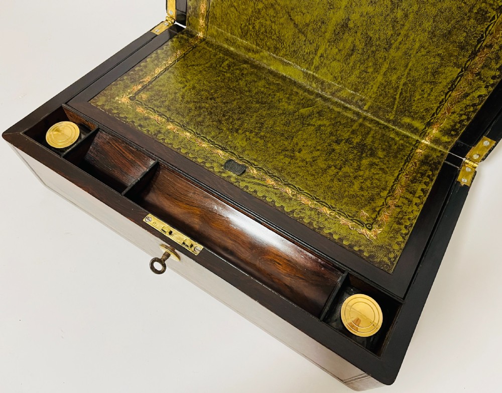 Victorian Rosewood Writing Slope with Secret Drawer
 View XI