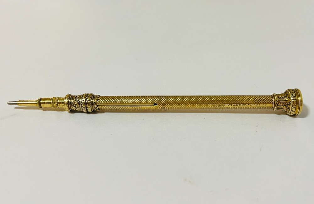 Antique 14K Gold Propelling Pencil View IX