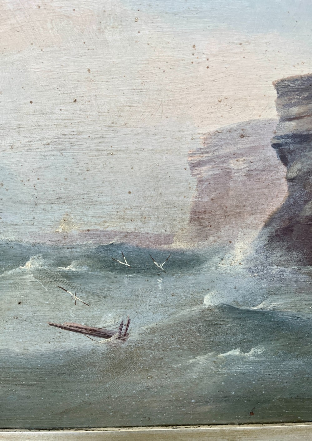Pair of Marine Oil on Board Paintings View VII