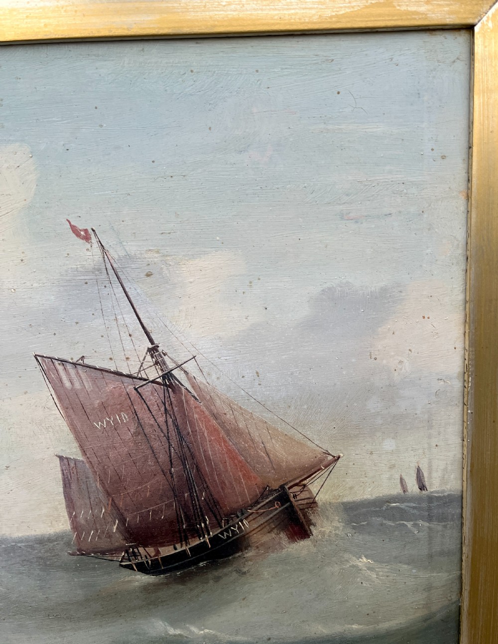 Pair of Marine Oil on Board Paintings View XIII