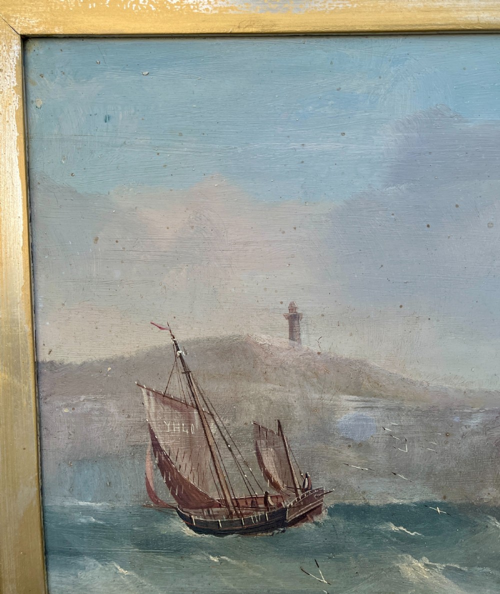 Pair of Marine Oil on Board Paintings View XIV