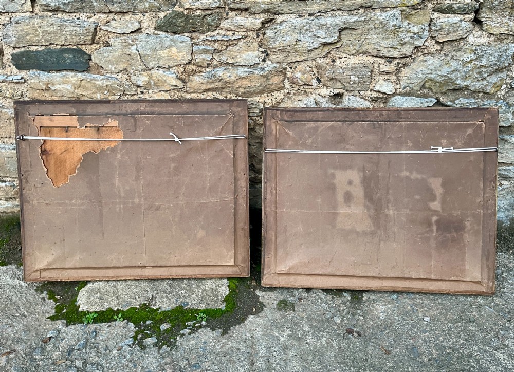 Pair of Marine Oil on Board Paintings View XV