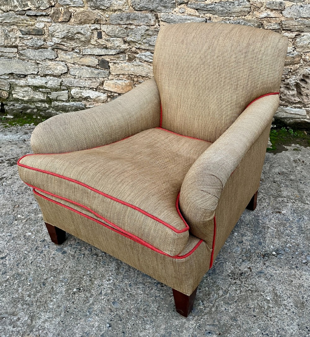 Antique Deep Seated Armchair