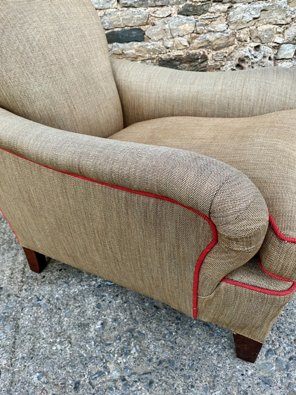 Antique Deep Seated Armchair View X