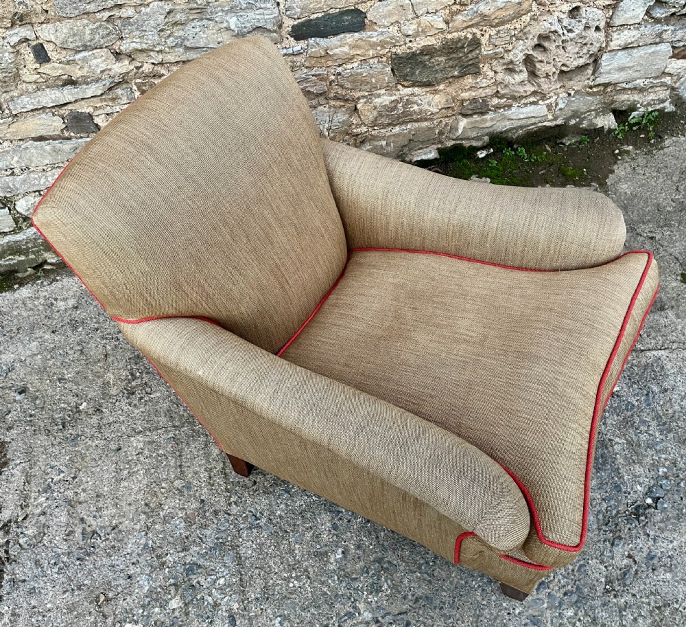 Antique Deep Seated Armchair View XI