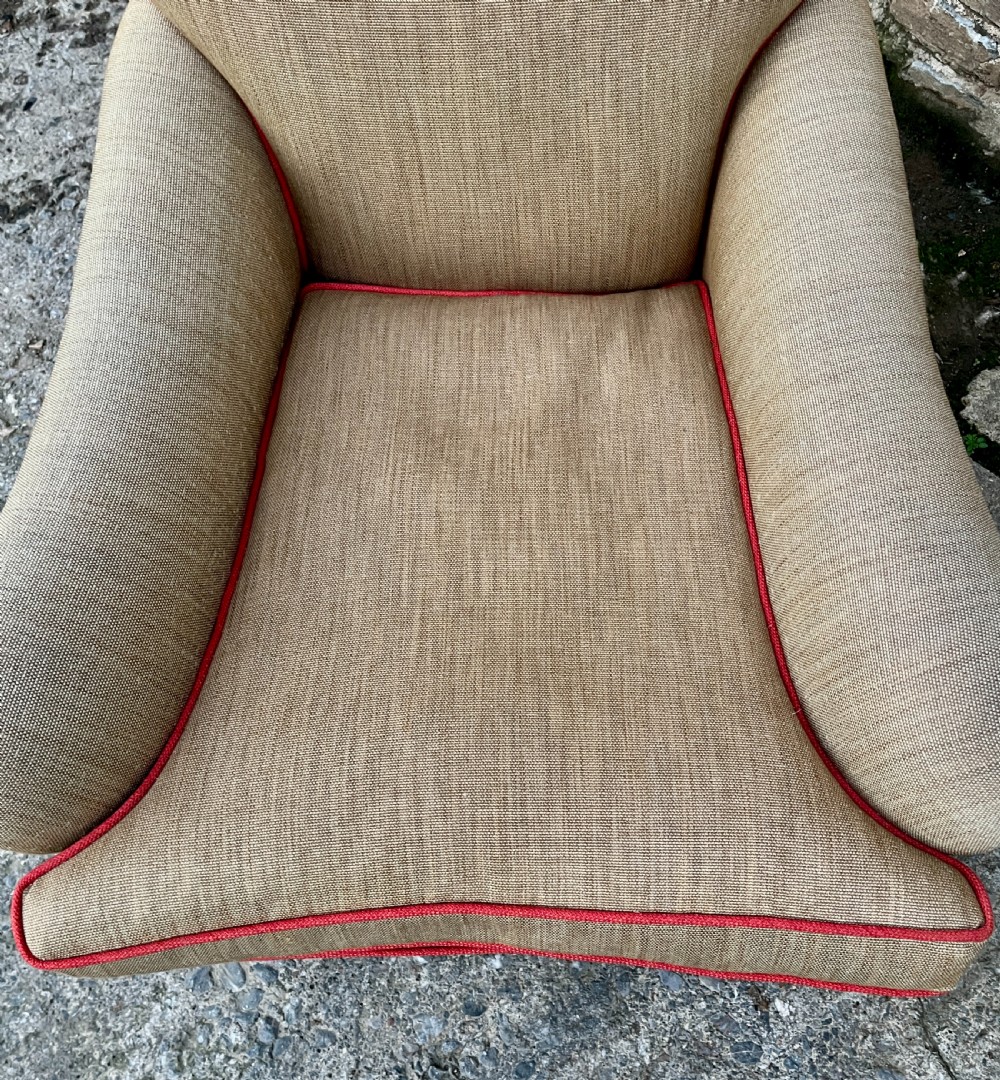 Antique Deep Seated Armchair View XIII