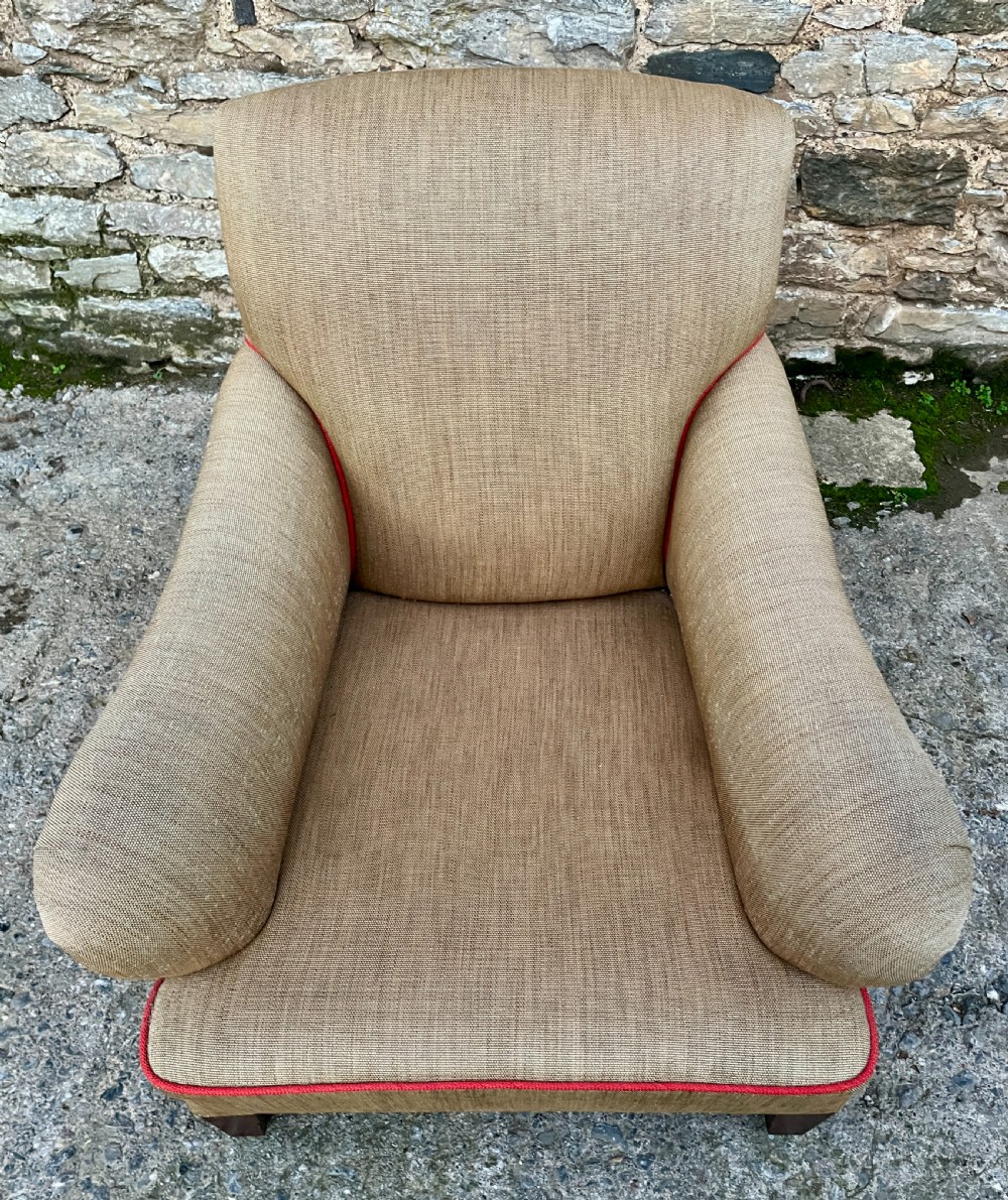 Antique Deep Seated Armchair View XV