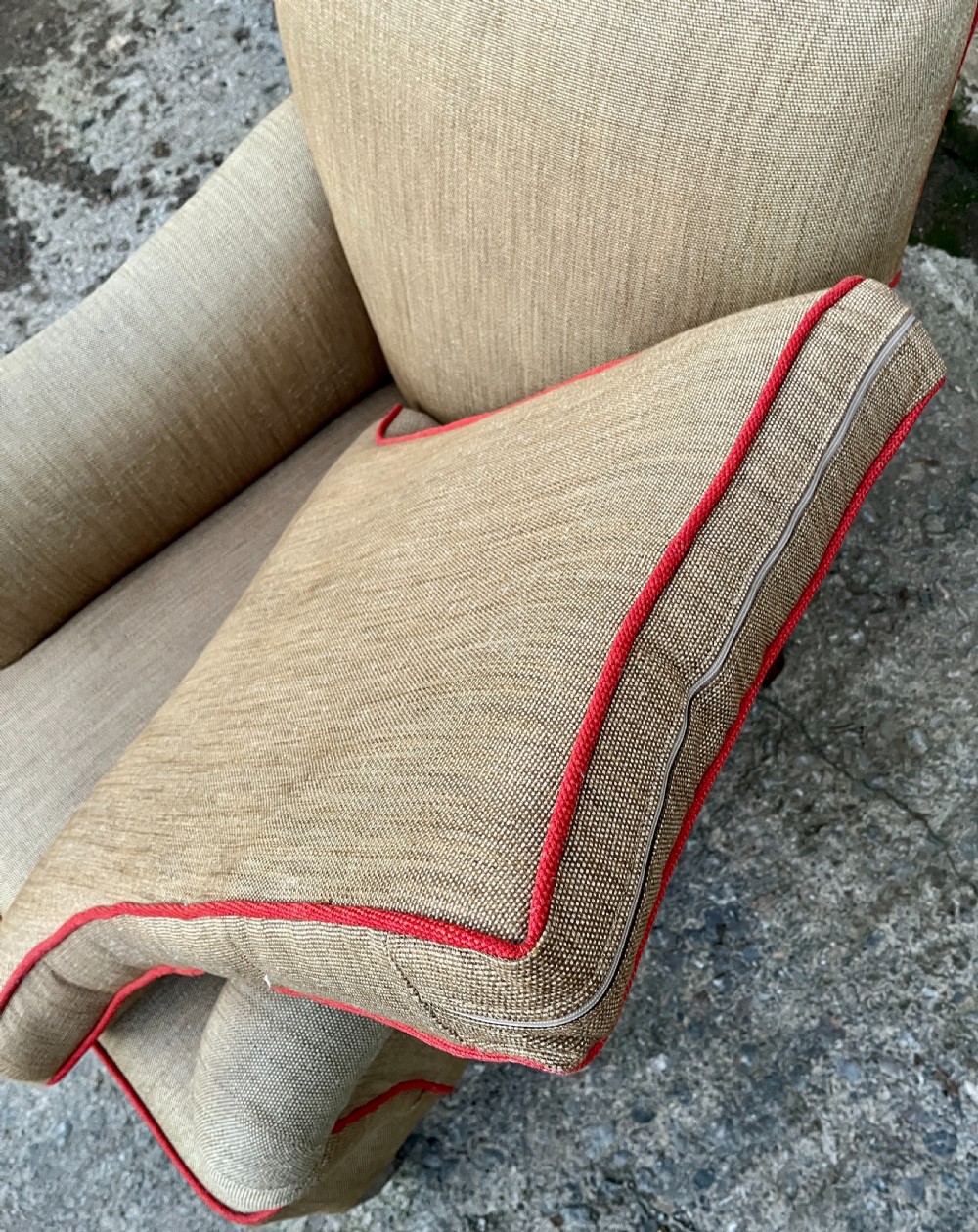 Antique Deep Seated Armchair View XVI