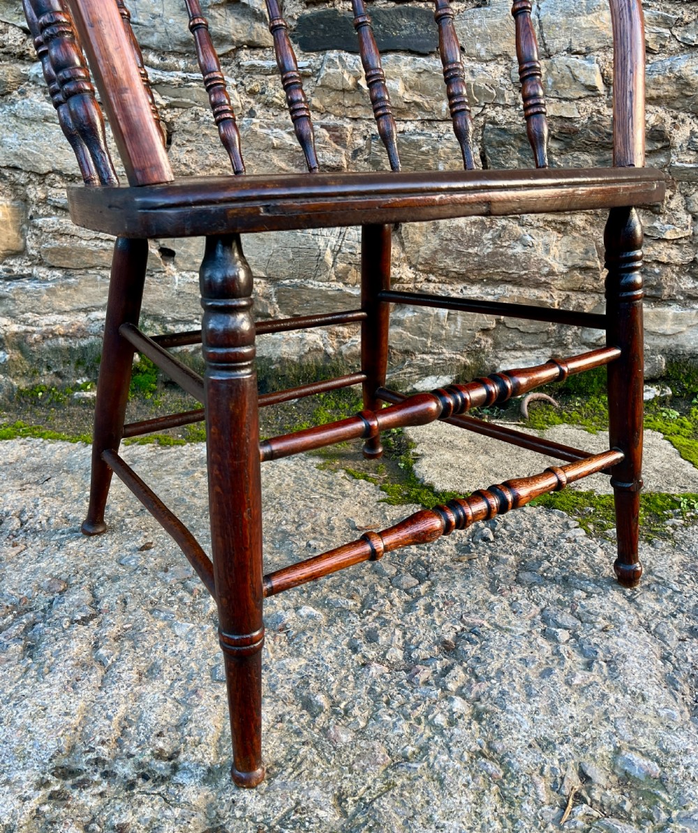 Antique Oak Captains Chair View XII