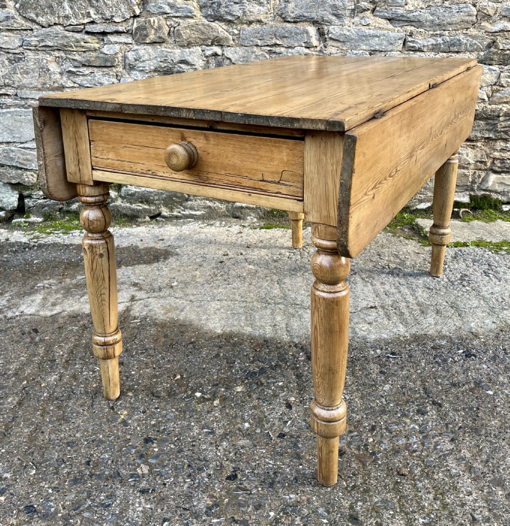 Victorian Pine Drop Flap Kitchen Table