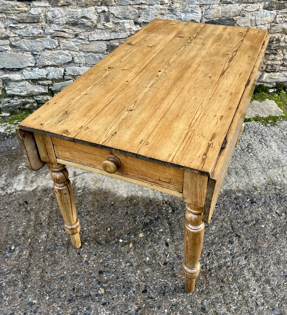 Victorian Pine Drop Flap Kitchen Table View II