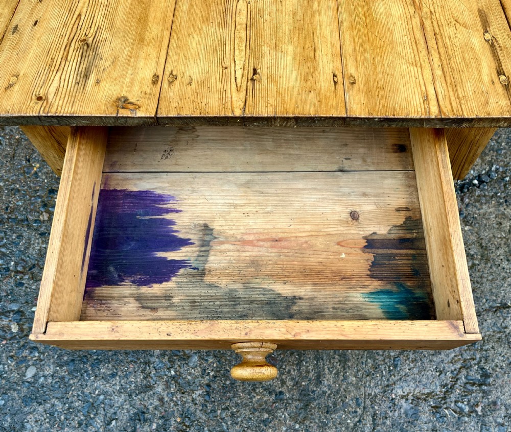 Victorian Pine Drop Flap Kitchen Table View XII