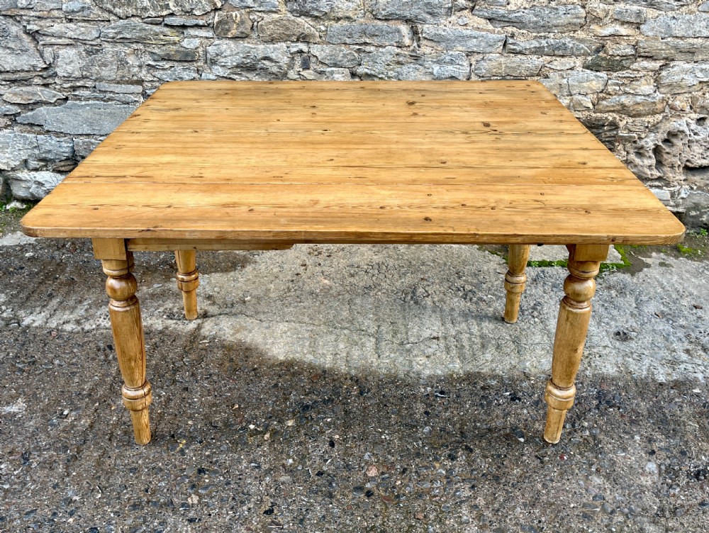 Victorian Pine Drop Flap Kitchen Table View XIV