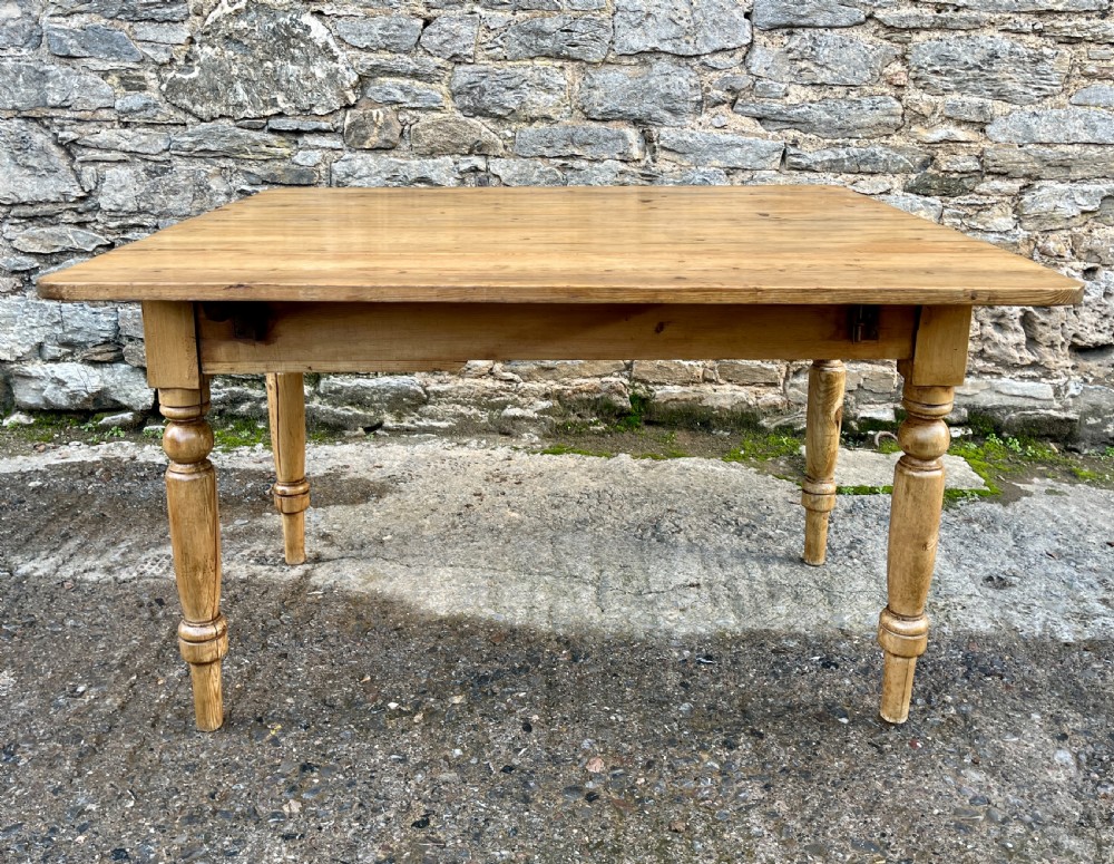 Victorian Pine Drop Flap Kitchen Table View XV