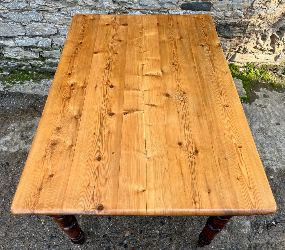 Victorian Pine Farmhouse Table View IV