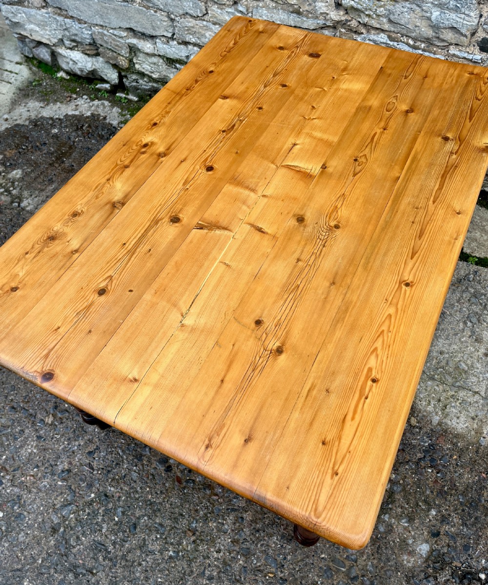 Victorian Pine Farmhouse Table View V