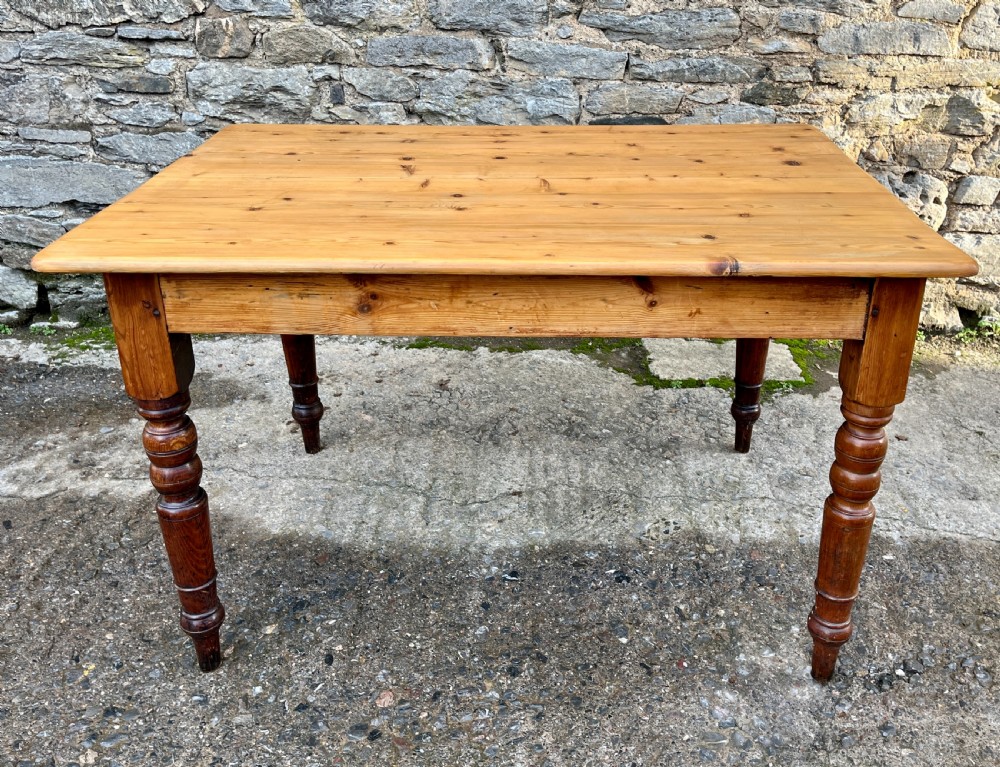Victorian Pine Farmhouse Table View VI