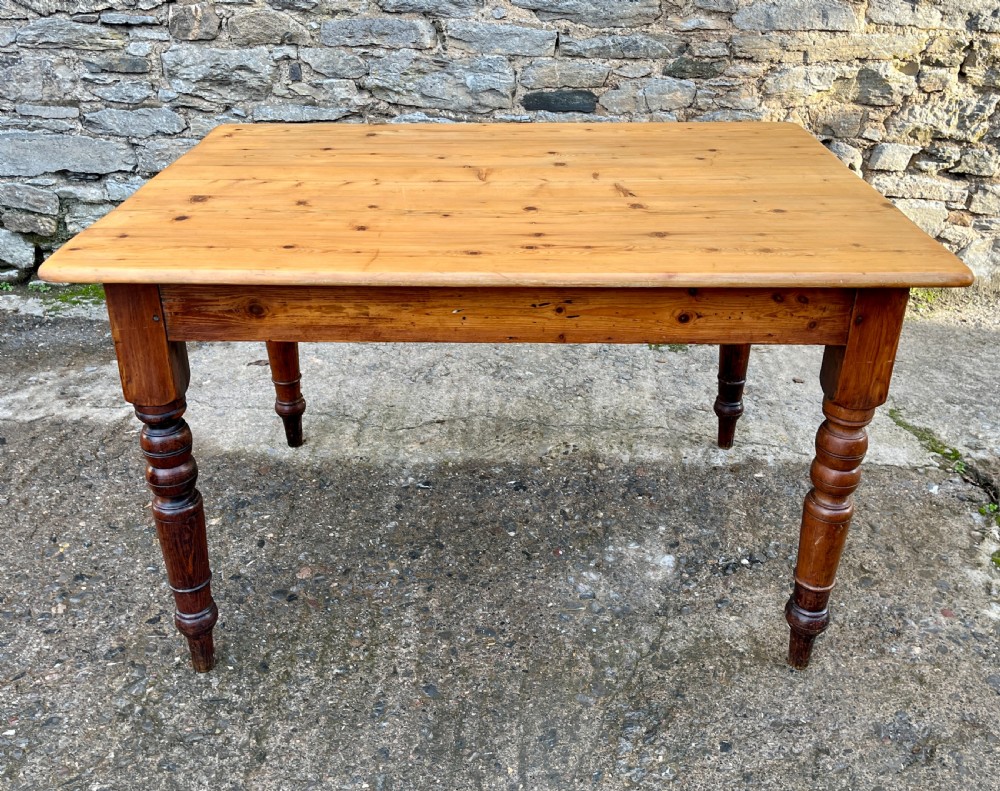 Victorian Pine Farmhouse Table View VII