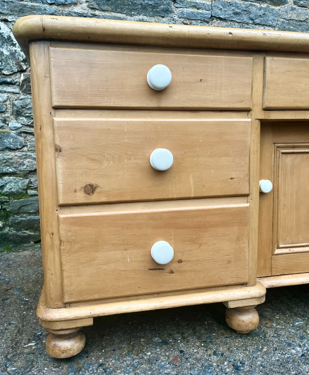Victorian Pine Dresser Base View V