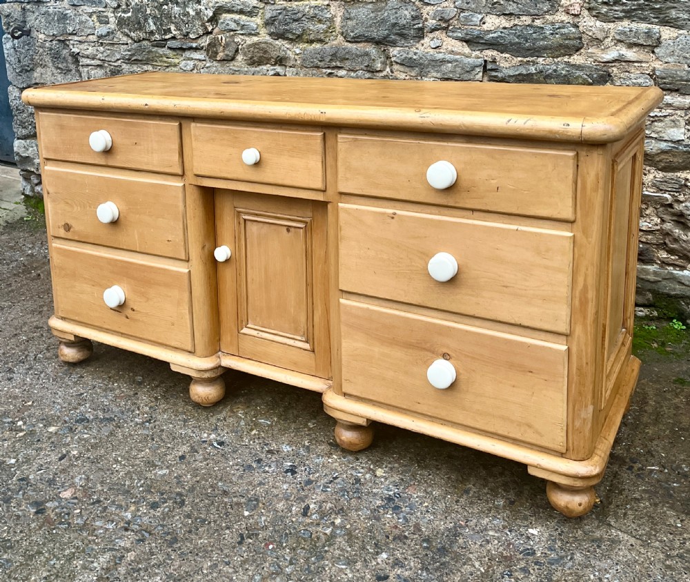 Victorian Pine Dresser Base View IX