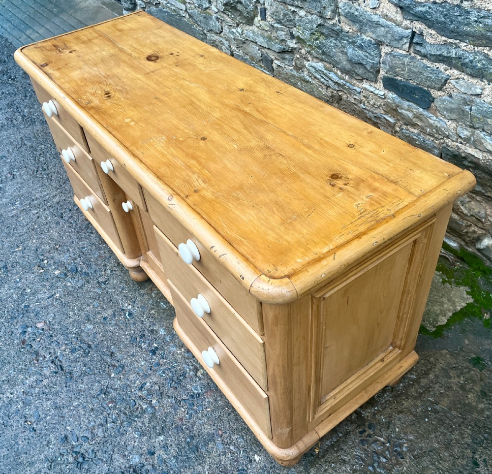 Victorian Pine Dresser Base View X