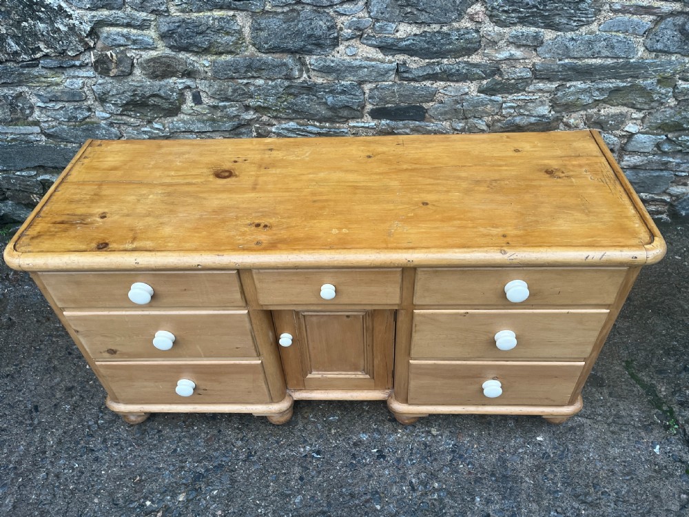 Victorian Pine Dresser Base View XI