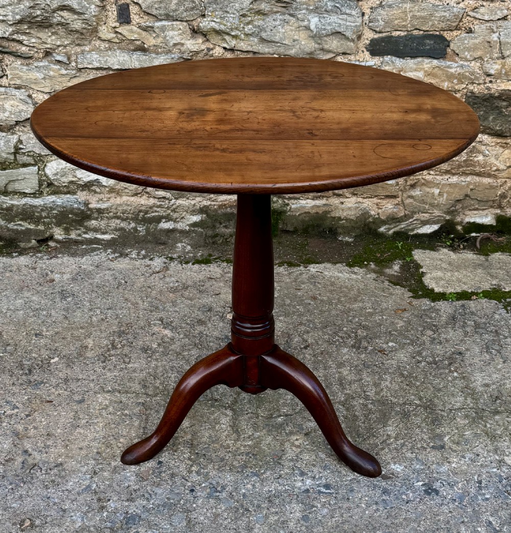 Georgian Fruitwood Tilt Top Occasional Table