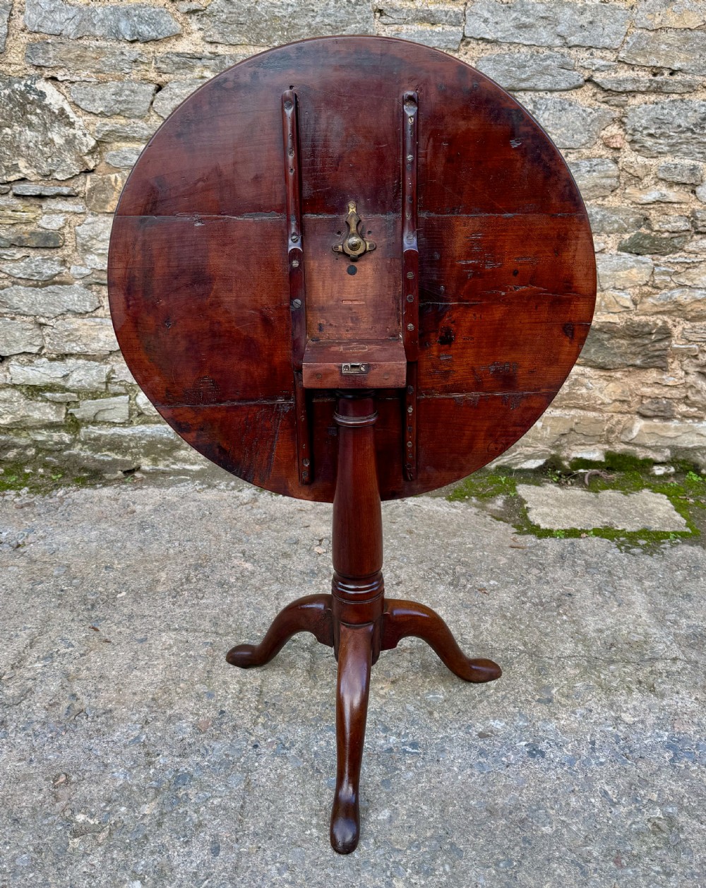 Georgian Fruitwood Tilt Top Occasional Table View VI