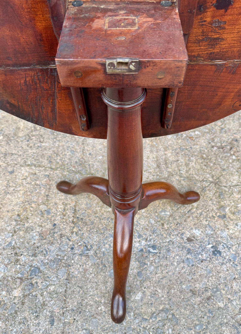 Georgian Fruitwood Tilt Top Occasional Table View VIII