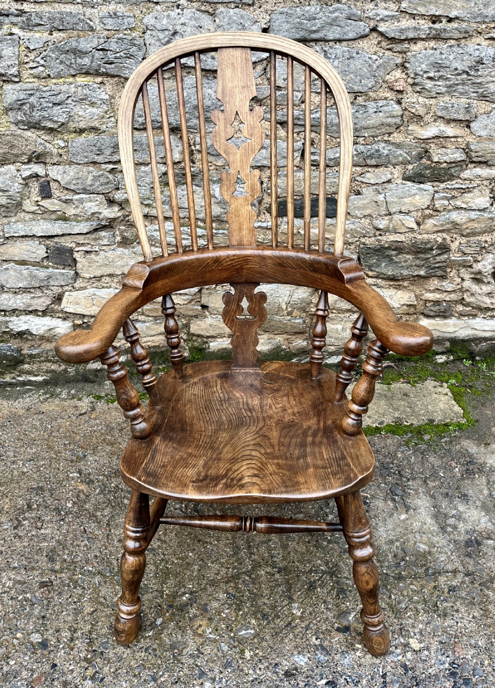 Antique Broad Arm Windsor Chair