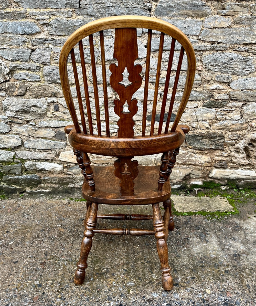 Antique Broad Arm Windsor Chair View VI