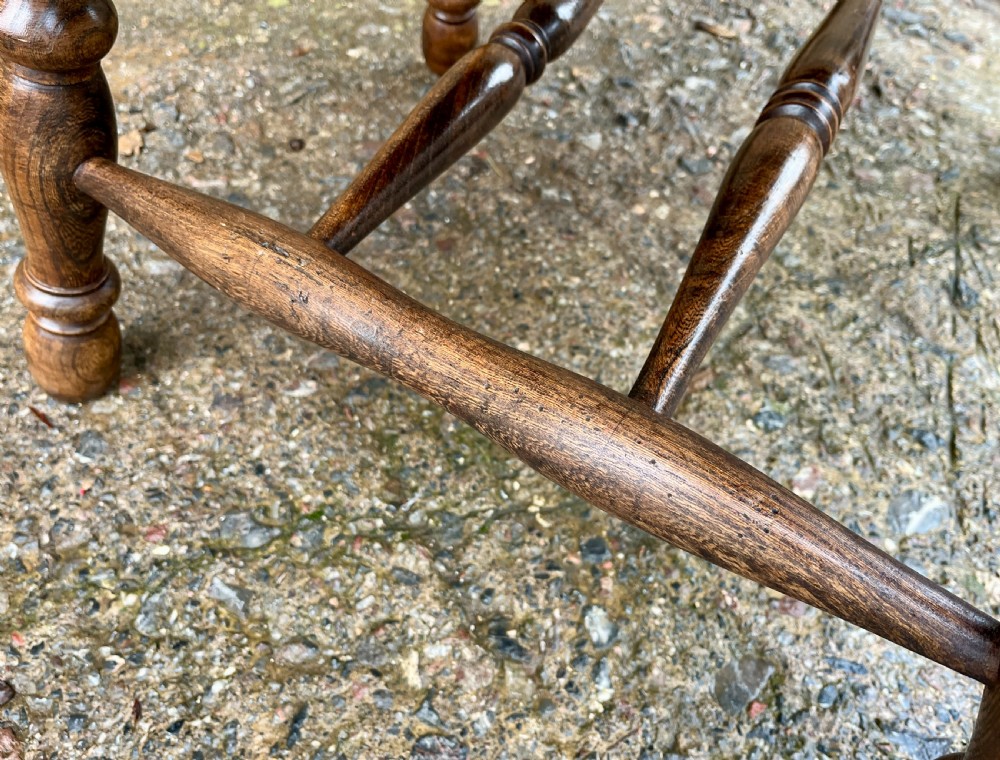 Antique Broad Arm Windsor Chair View IX