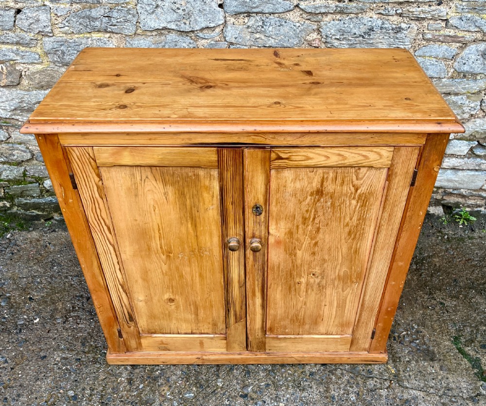 Antique Pine School Cupboard View II