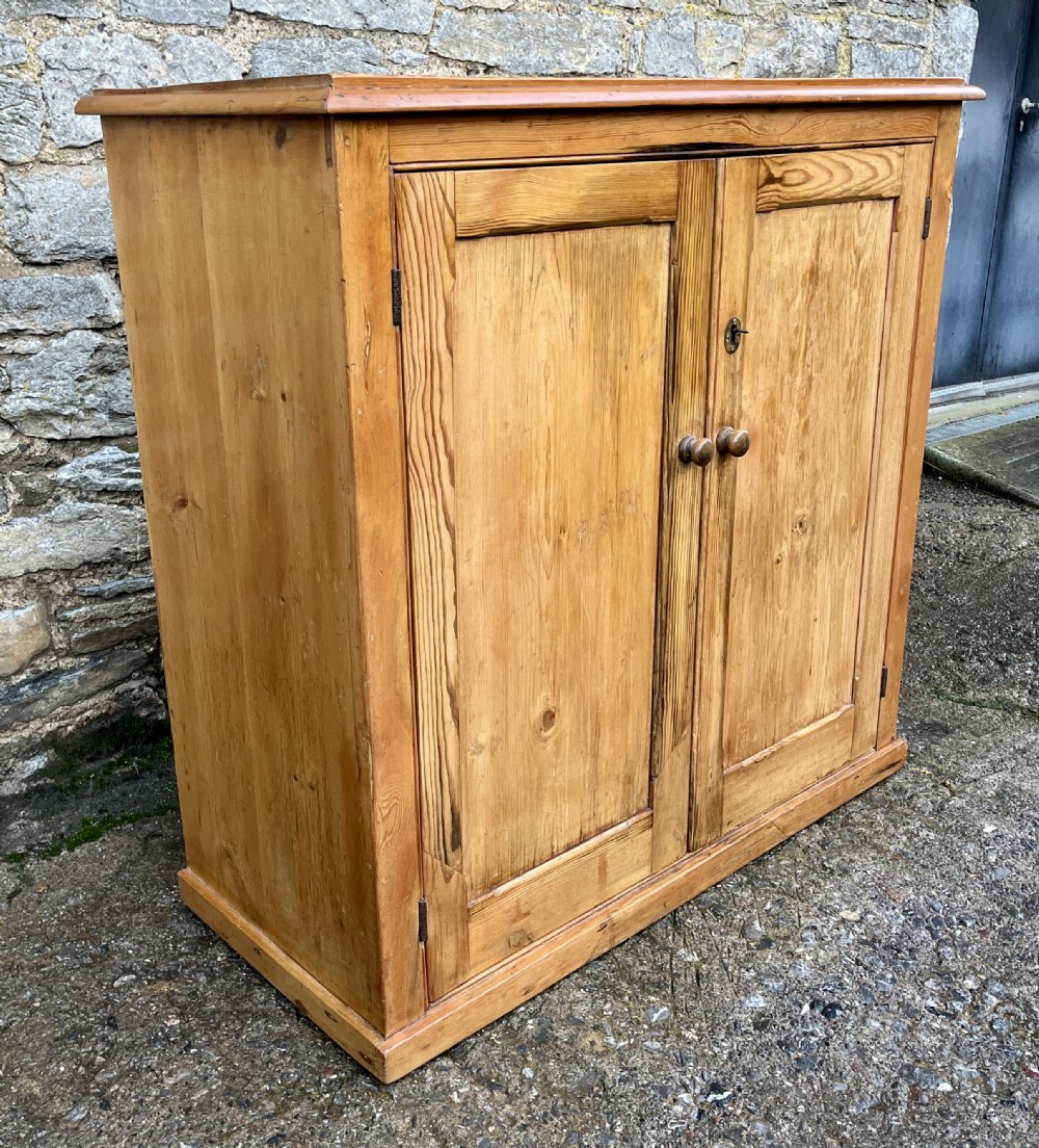 Antique Pine School Cupboard View III