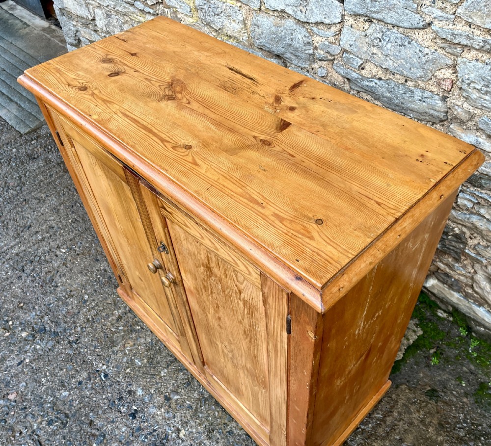 Antique Pine School Cupboard View IX
