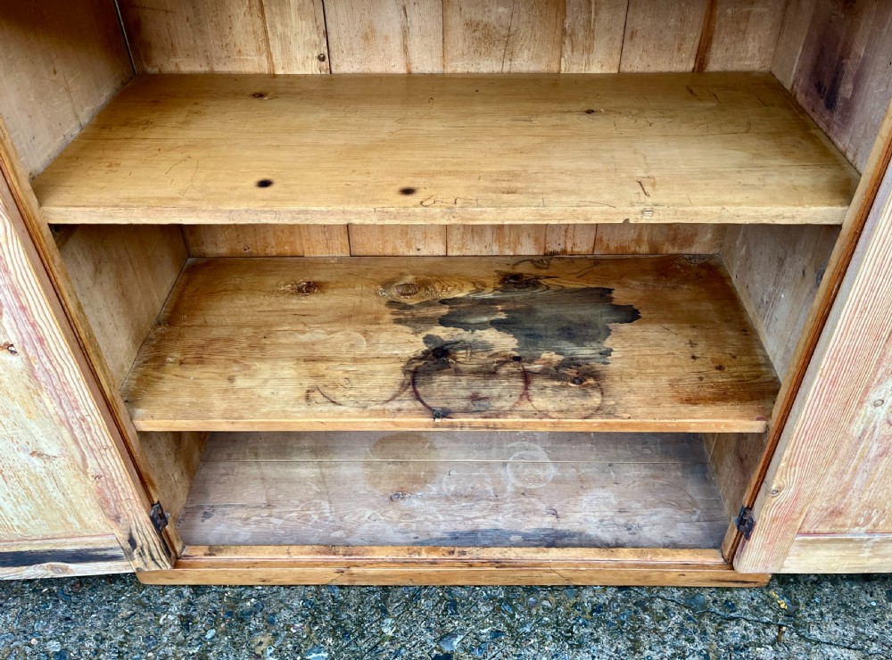 Antique Pine School Cupboard View X