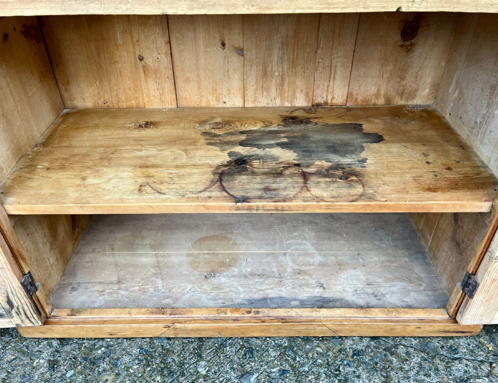 Antique Pine School Cupboard View XI