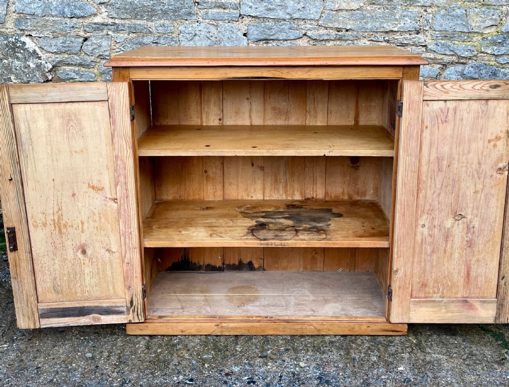 Antique Pine School Cupboard View XII