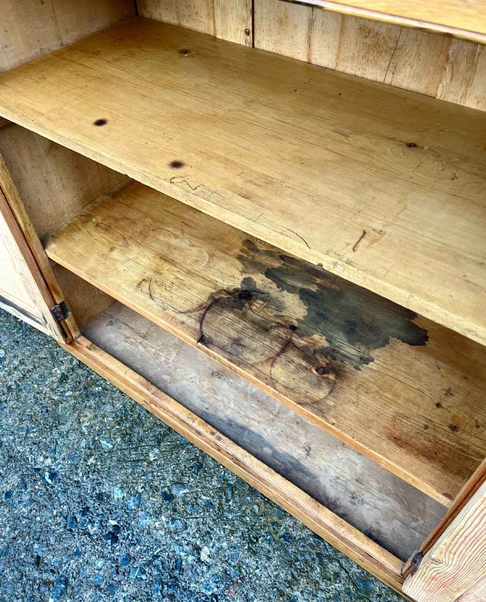 Antique Pine School Cupboard View XIII