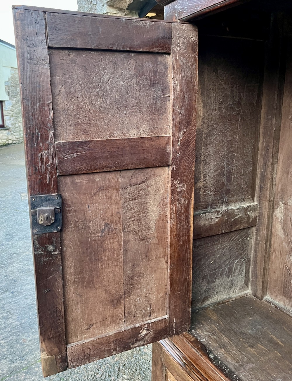 18th Century Welsh Oak Livery Cupboard View XX