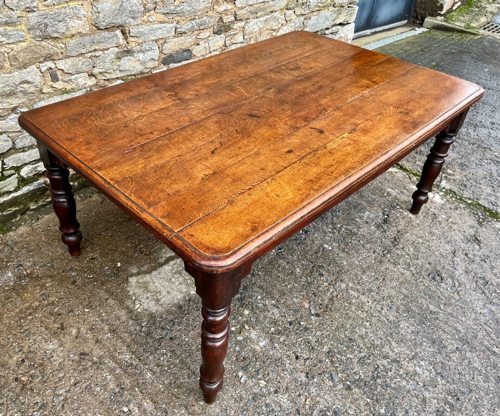 Victorian Oak Dining Table View IV